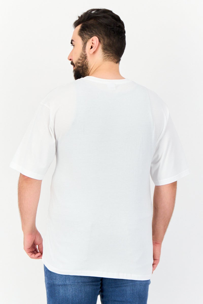 TRANSFORMERS Men Crew Neck Short Sleeves Graphic Print T-Shirt, White - Image 4